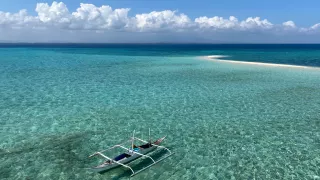 Blick aufs Meer von einer philippinischen Inseln