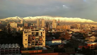 Blick auf Santiago de Chile.