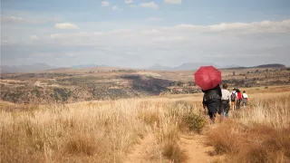 Landschaft am Thaba Bosiu, Lesotho